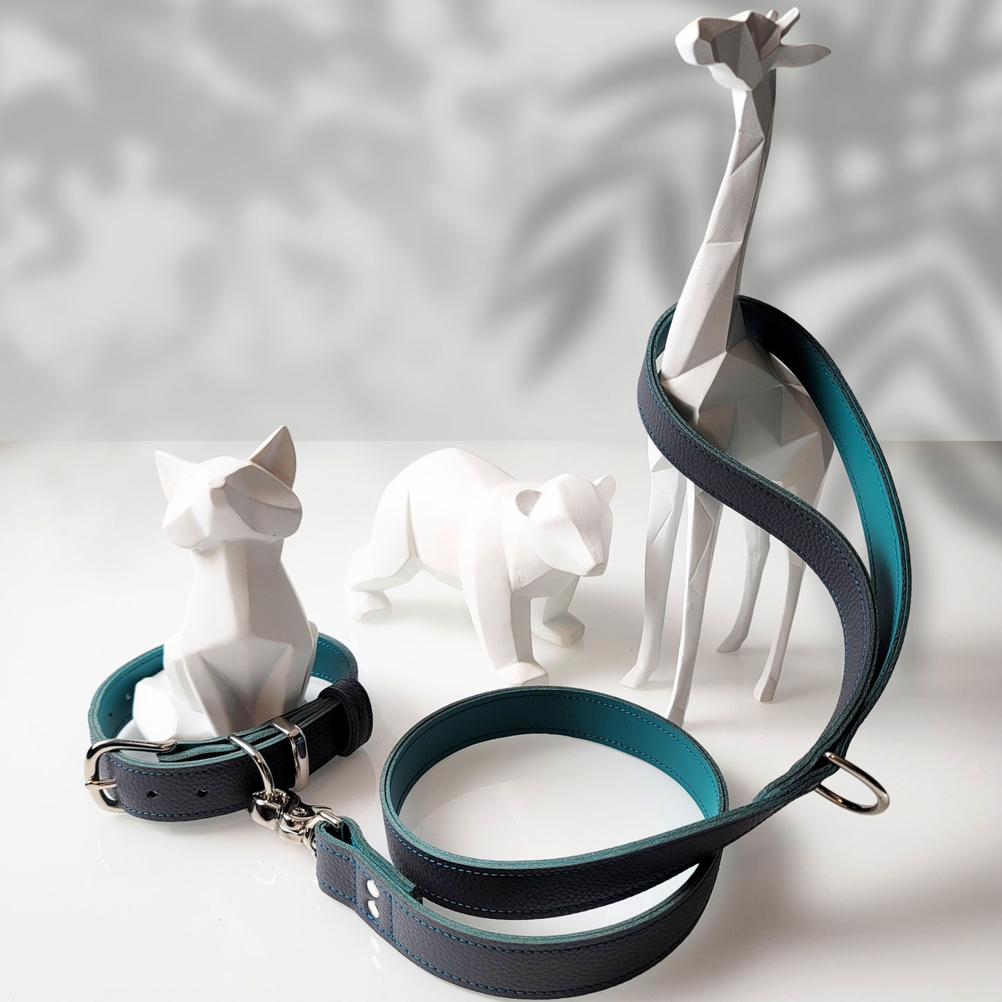Handmade Leather Leash & Collar Set