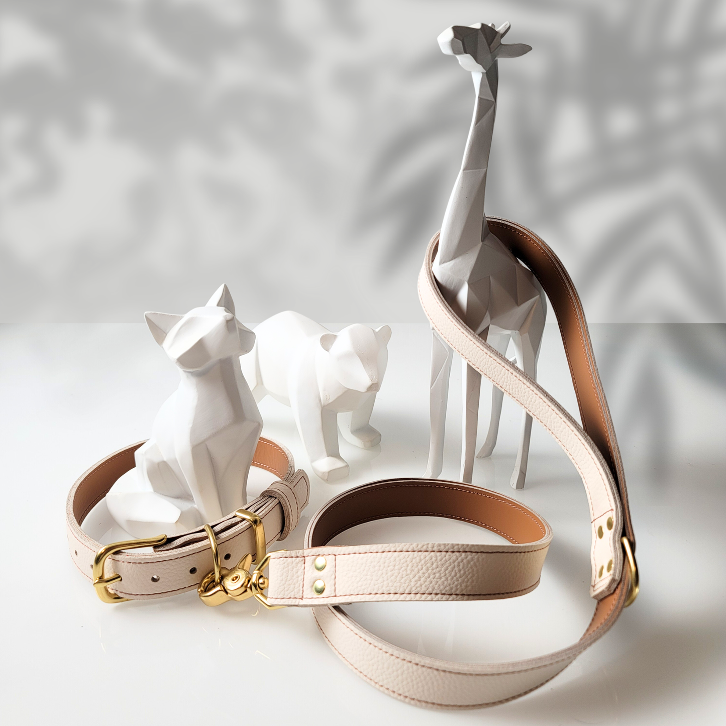 Handmade Leather Leash & Collar Set