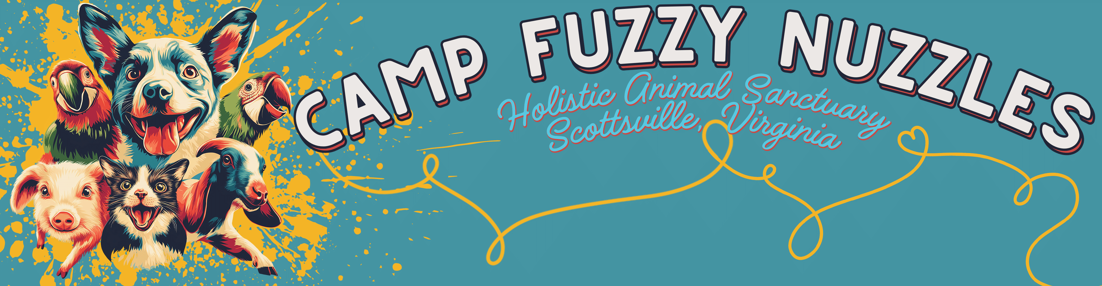 Camp Fuzzy Nuzzles — Holistic Animal Sanctuary, Scottsville, Virginia